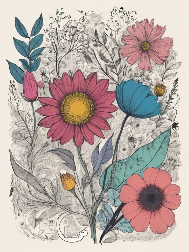 Watercolor Flowers 1