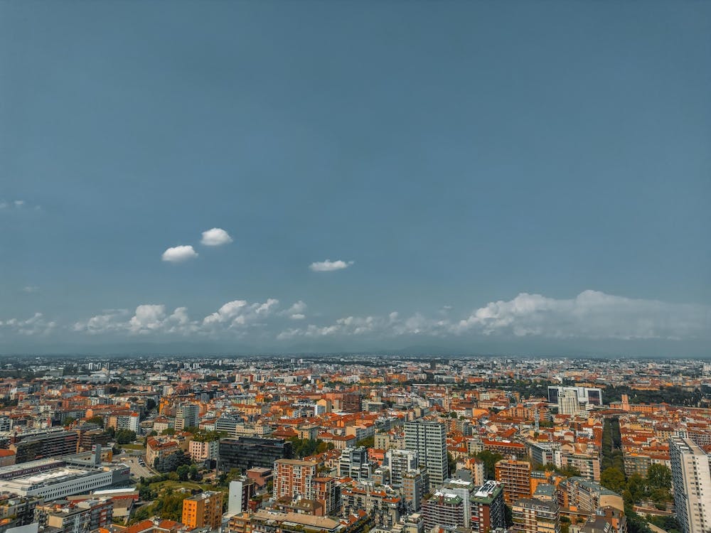 Aerial view city