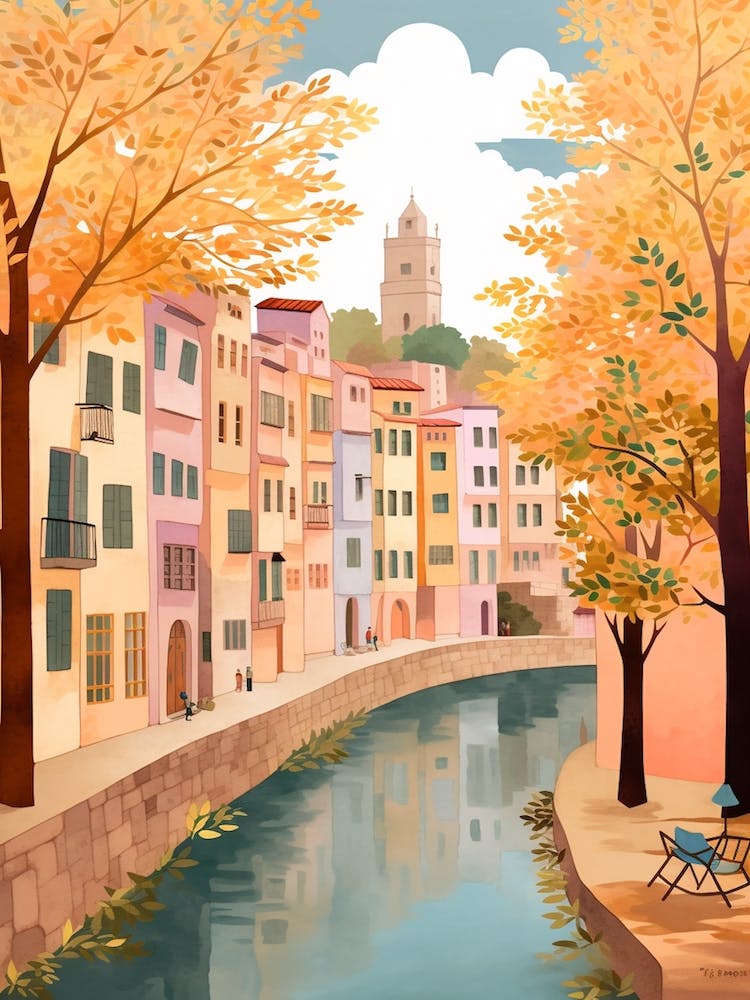 Girona Spain 1 Illustration