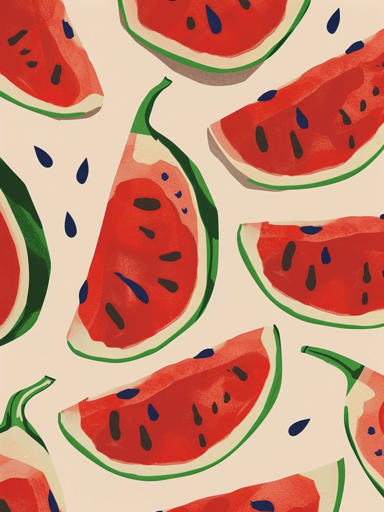 Watermelon Pattern Illustration 4