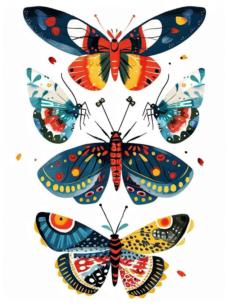 Colourful Insect Illustration Butterfly 14