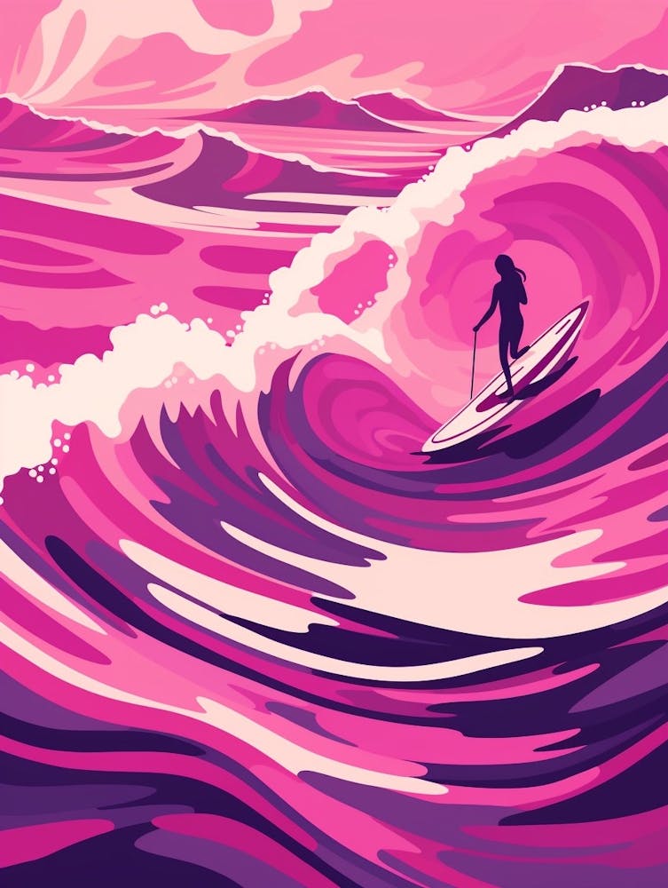 Waves Abstract Geometric Illustration 3