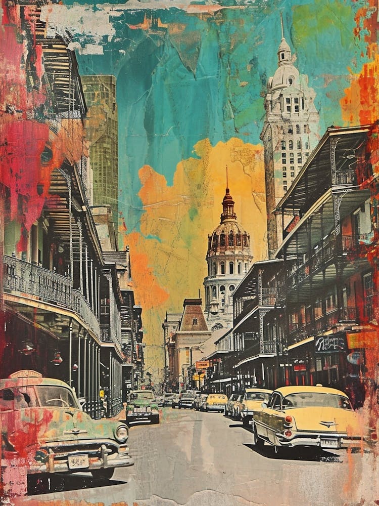 Retro New Orleans Collage 2