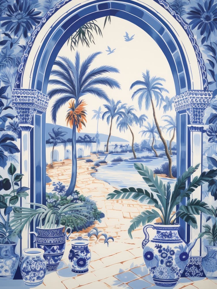 Blue And White Tile 1