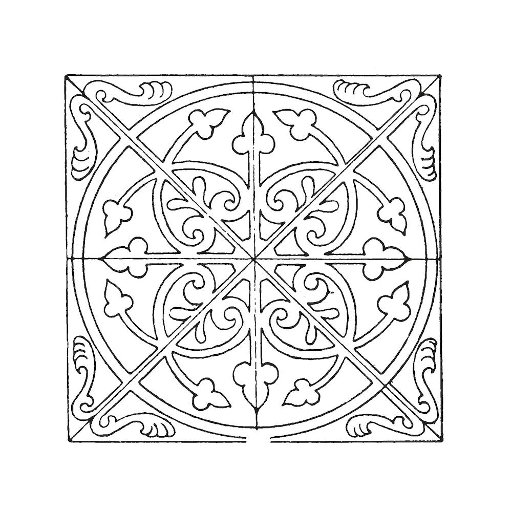 Sketched Boho Tile Art 6