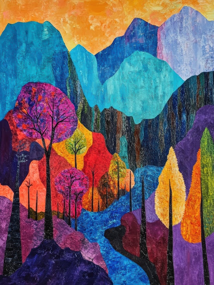 colorful mountain landscape 6