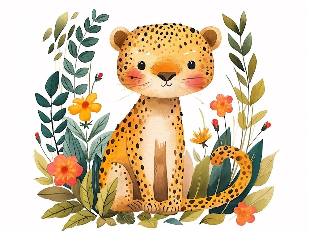 Little Floral Leopard 3