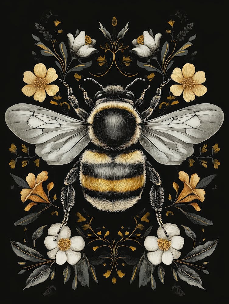 Bee Canvas Print 1