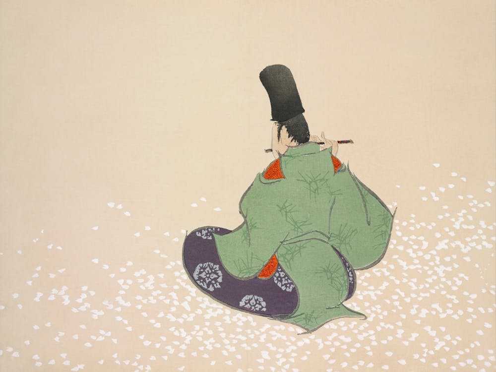 Flute Player From Momoyogusa –Flowers Of A Hundred Generations, Kamisaka Sekka