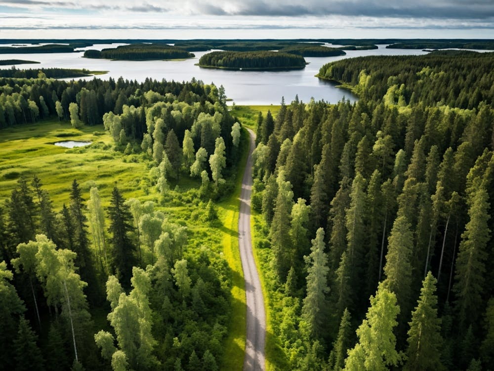 An Aerial View Capturing The Blinding Beauty Of A Life Filled Forest In Sweden Sprawling Spruce And 2 1