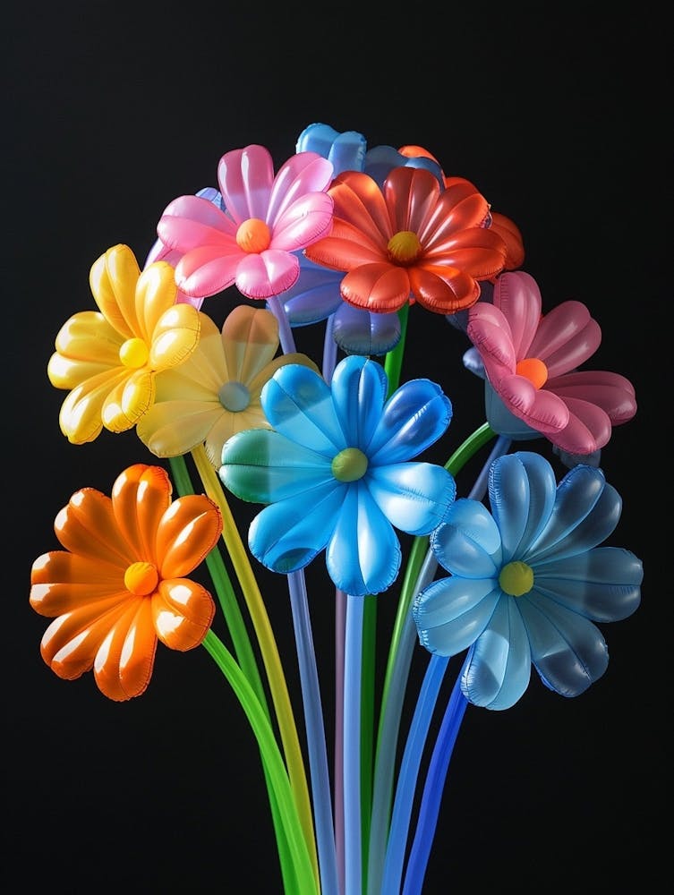 Bright Inflatable Flowers Forget Me Not 3