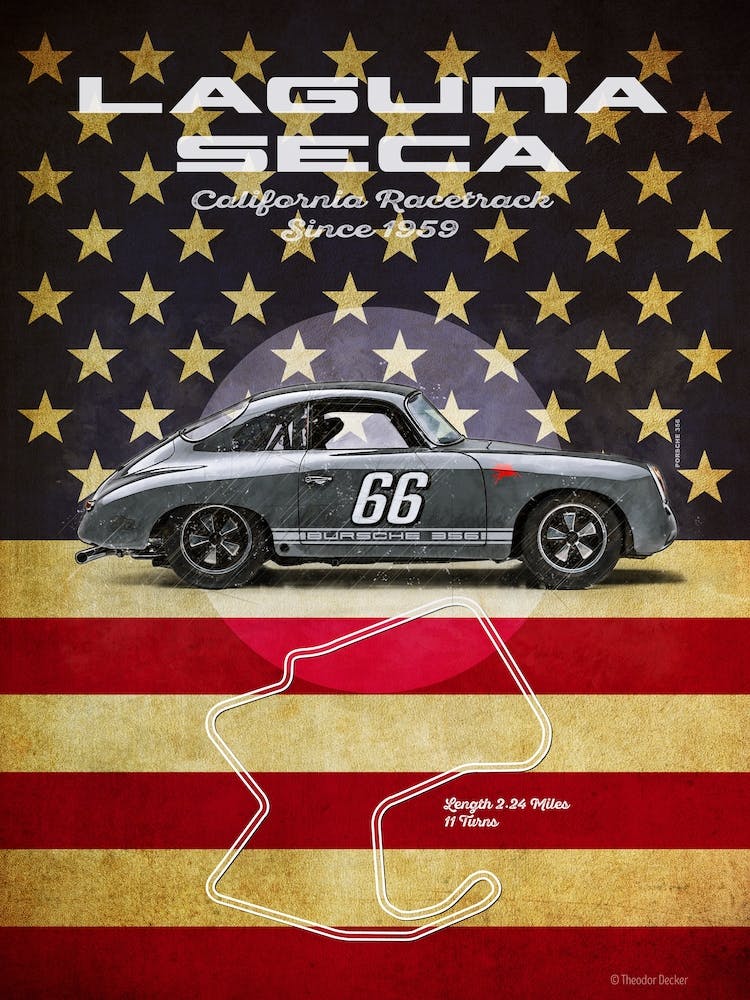Laguna Seca  P 356 Vintage