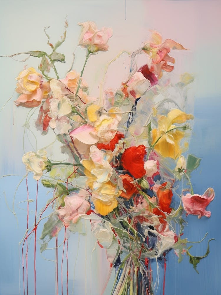 Abstract Flower Painting Snapdragon 3