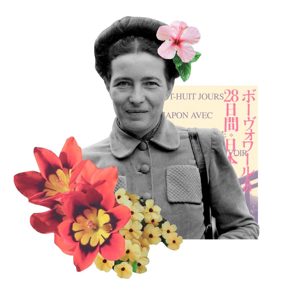 Simone De Beauvoire Collage