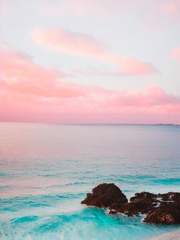 Magens Bay Beach, Us Virgin Islands Pink Photography 1