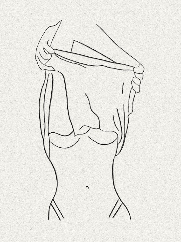 Half naked woman | Lineart, Minimalism, Abstract, Woman, Art, Design, Aesthetic, Modern, Figure, Fashion, Sketch, Contemporary