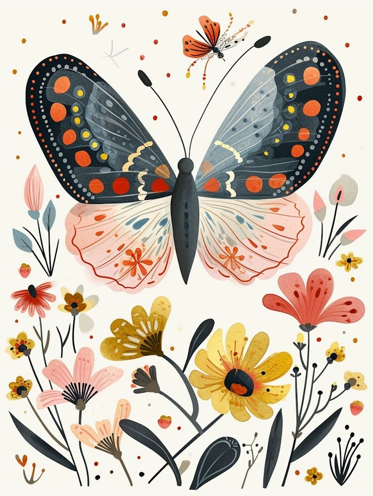 Colourful Insect Illustration Butterfly 21