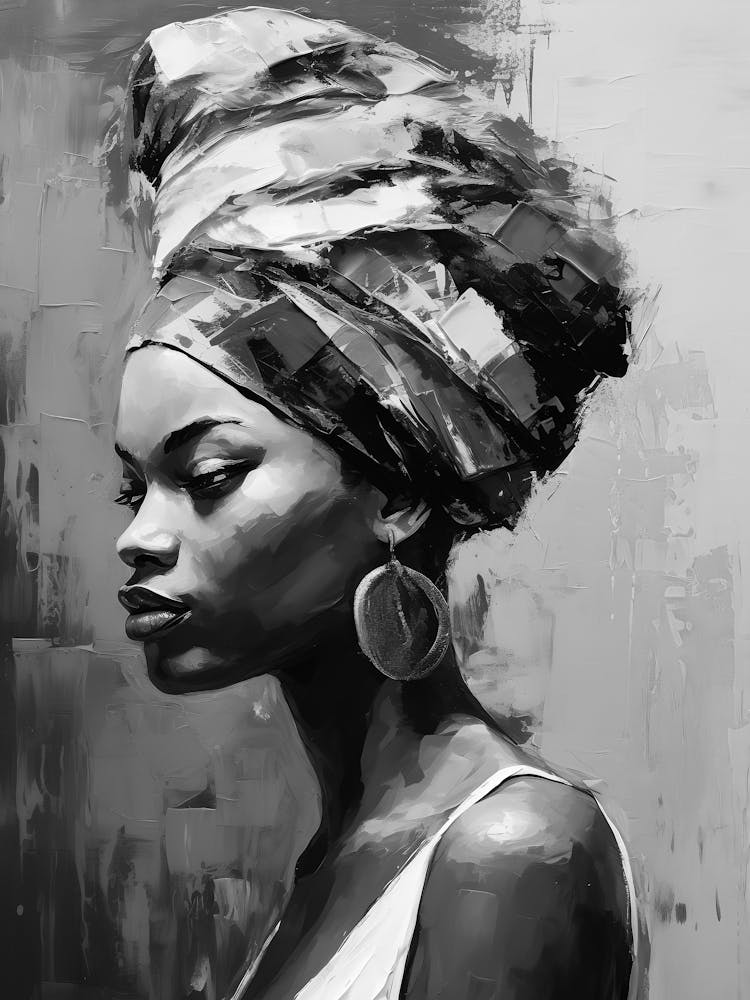 Black Woman In A Turban 5