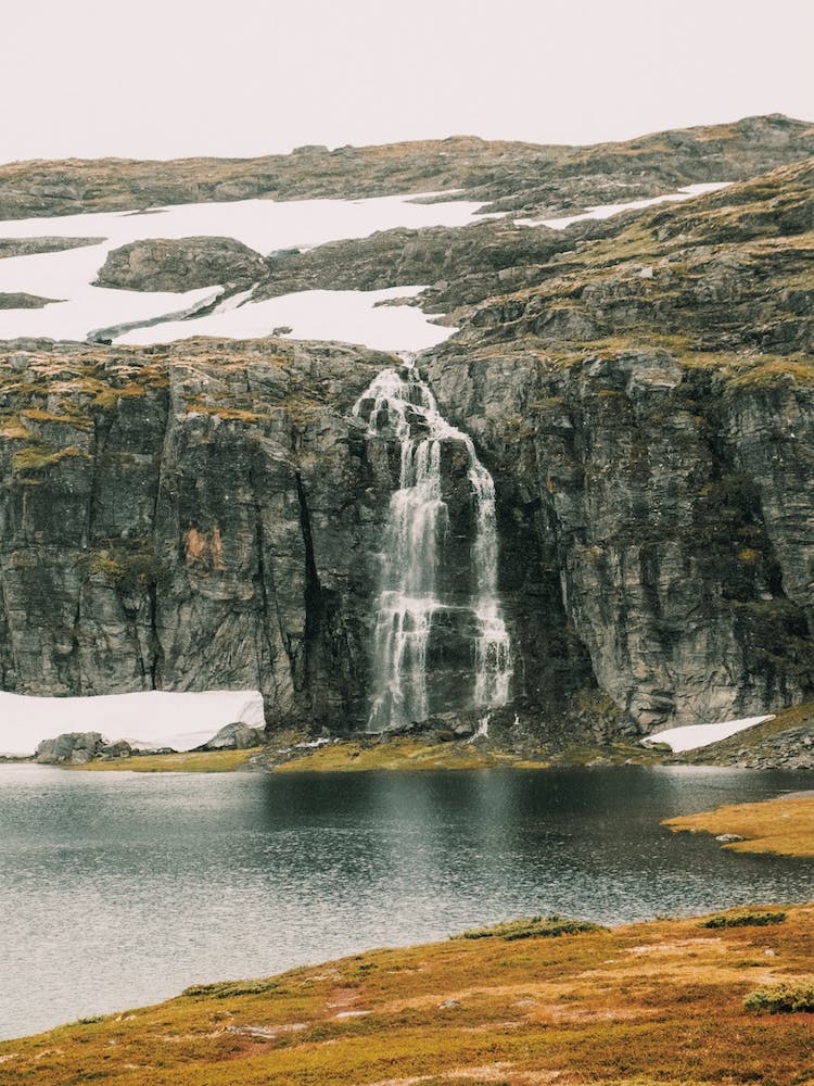 Cold Winter Waterfall