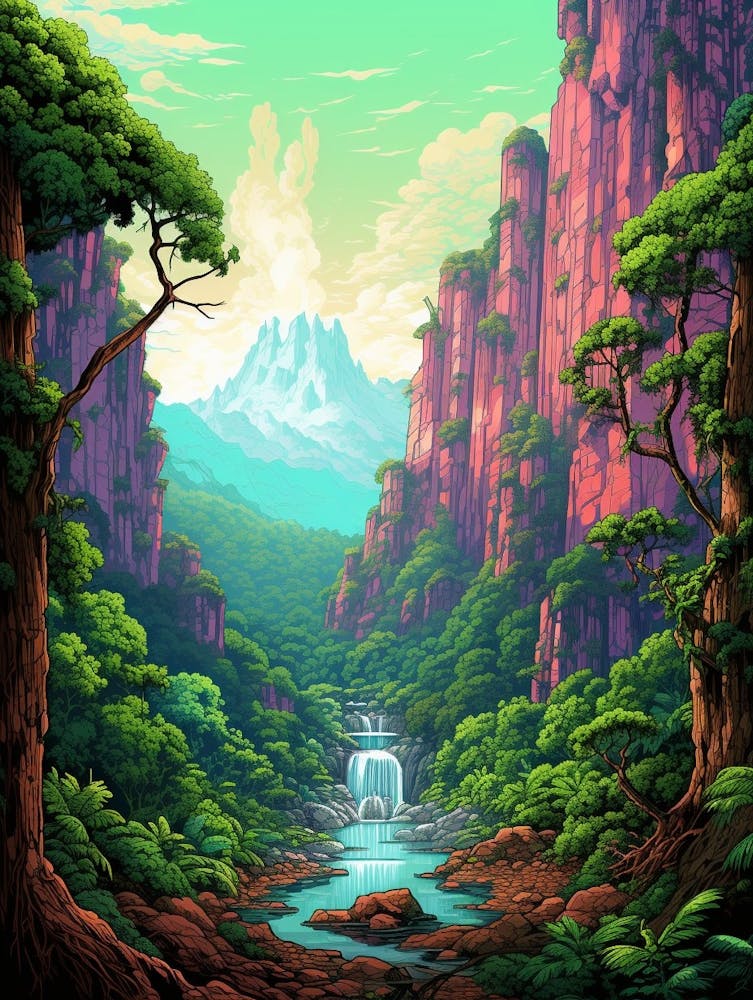Manu National Park Pixel Art 1