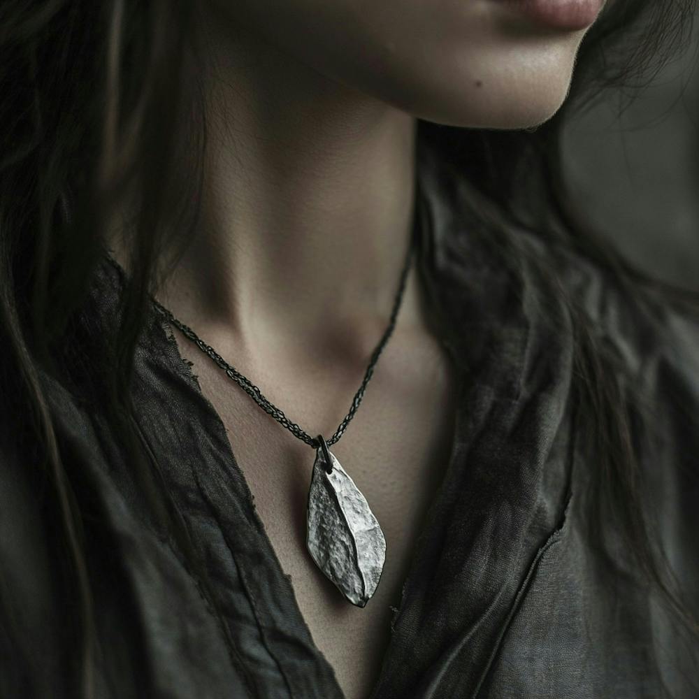 Silver Leaf Necklace