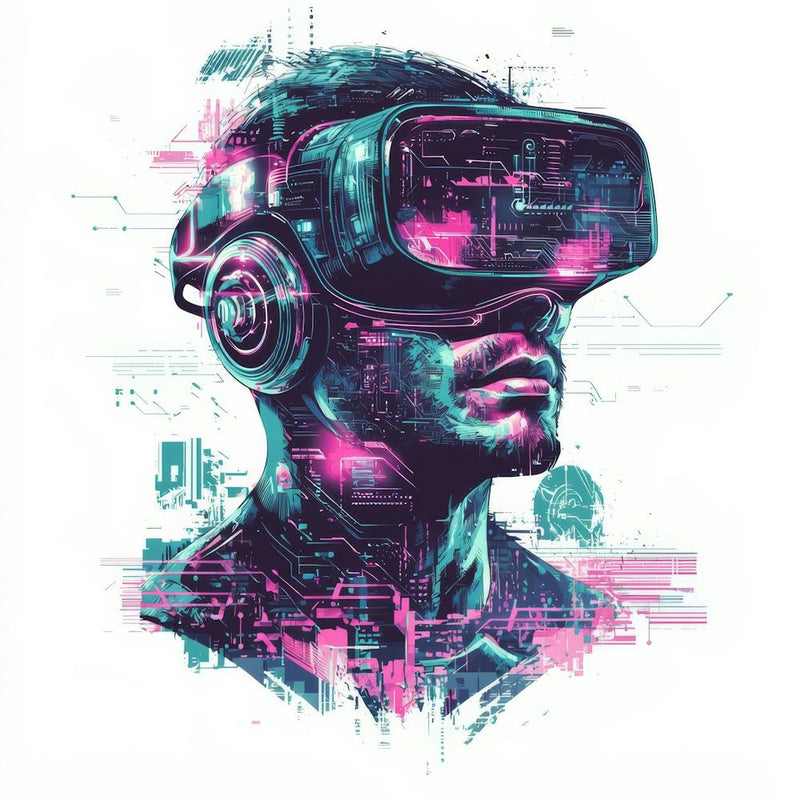 Vr Headset.Generated AI. Wall 15