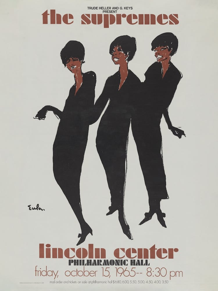 The Supremes Music Concert Poster