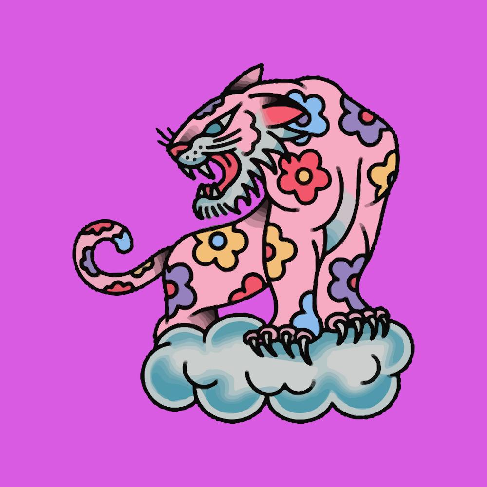 Tigre Sur Nuage