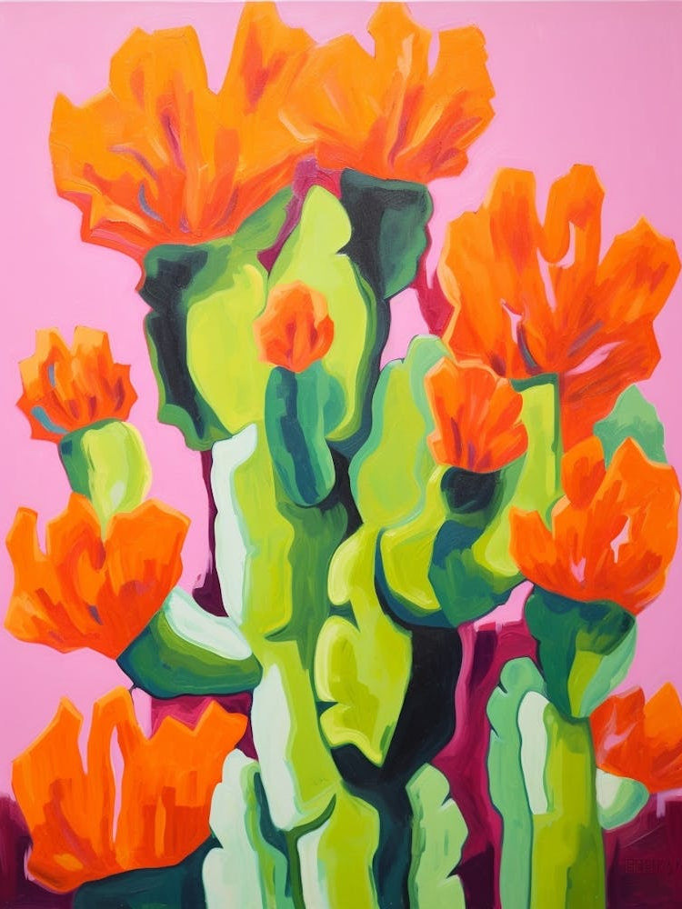 Cactus Painting Devils Tongue 3