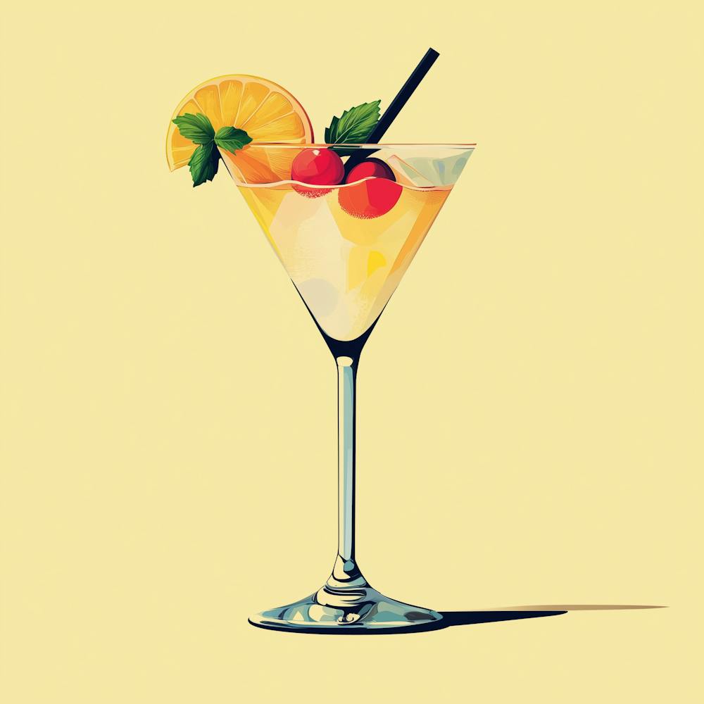 Beautiful Pop Art Cocktail Bar Wall Art