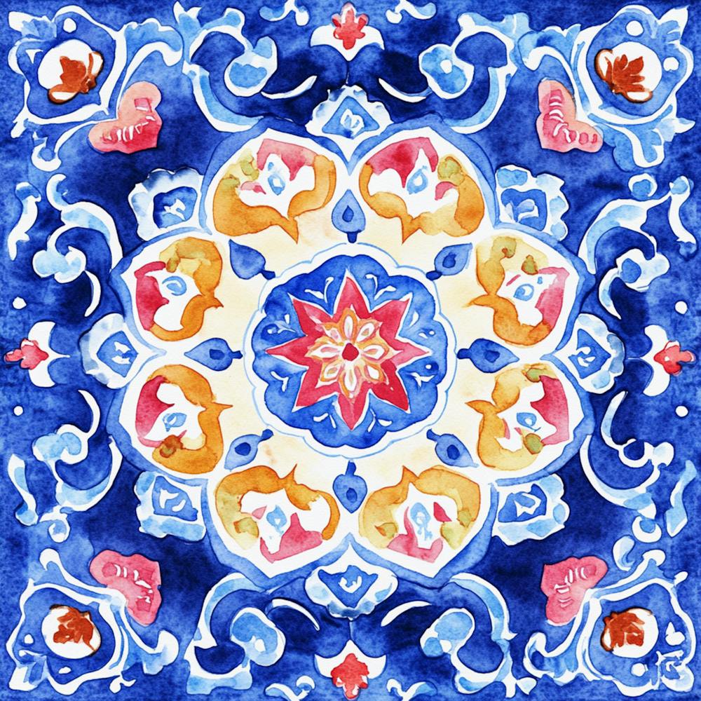 Watercolor Mandala Patterns 2