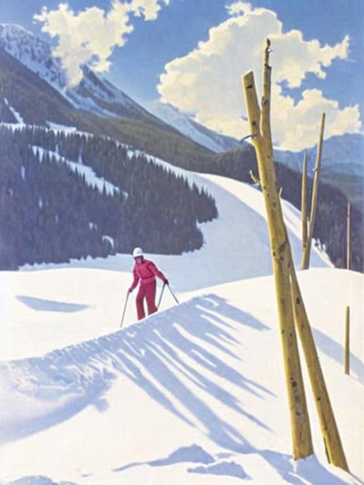 Sölden, Austria Glamour Ski Skiing Poster