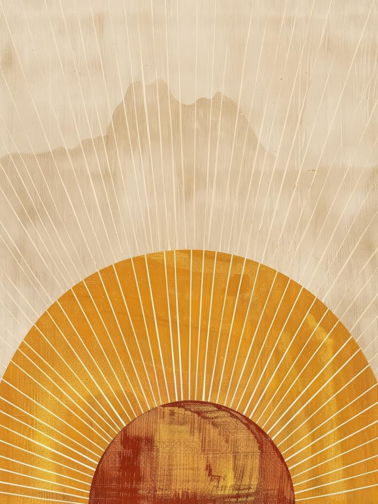 Sun Rising Over The Mountains