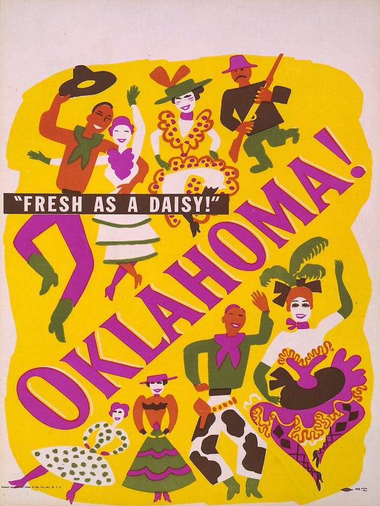Oklahoma Theatre Poster 1940s