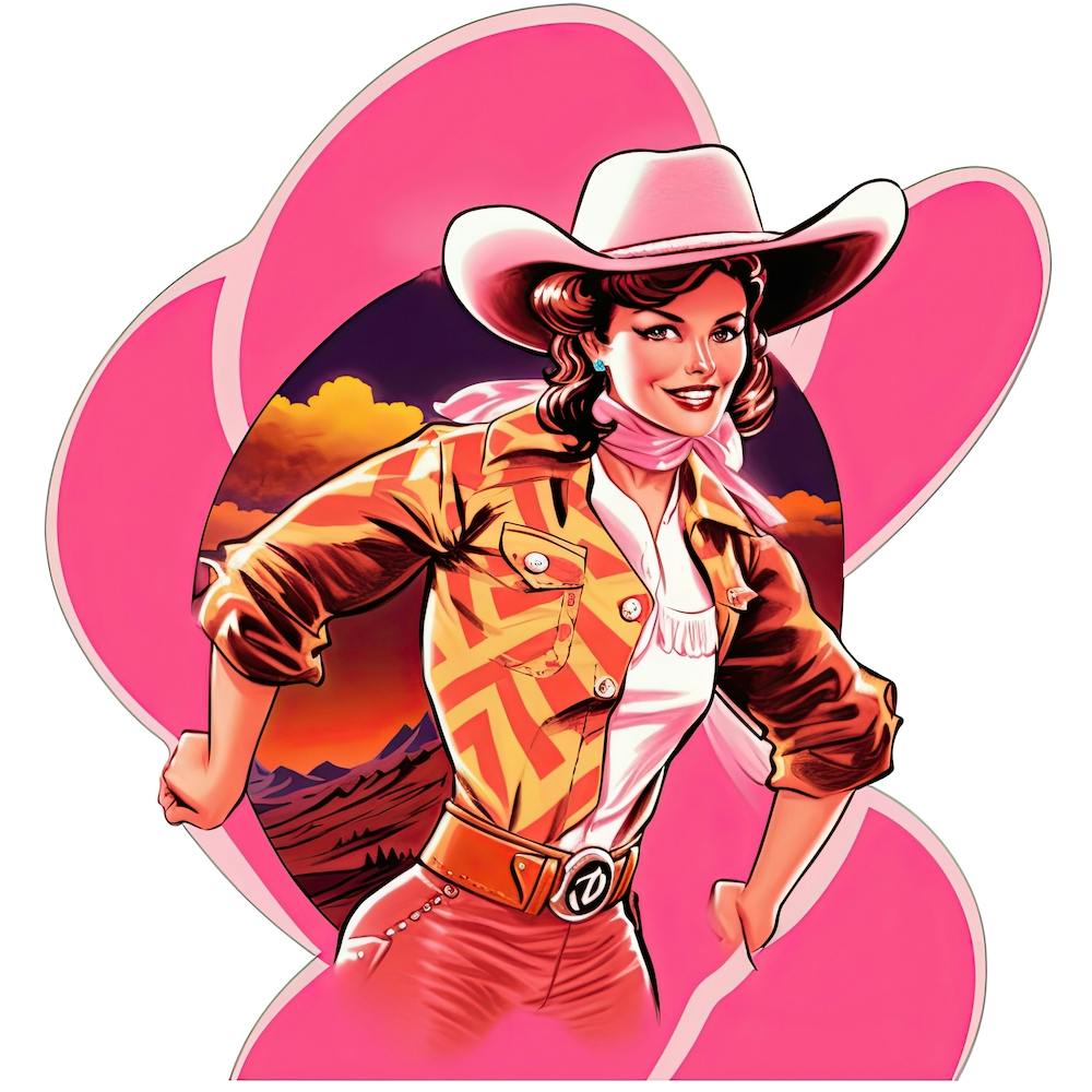 Cowgirl Portrait Face 4