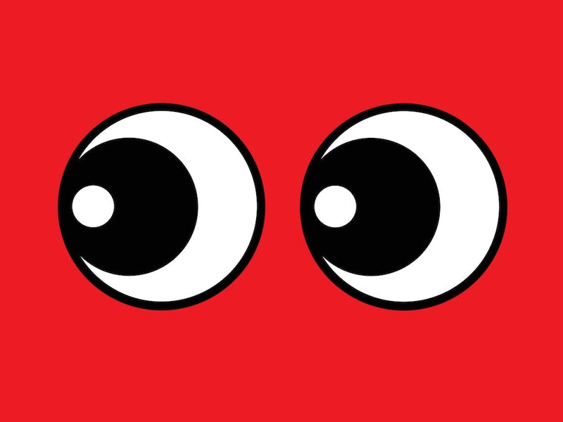 Yeux Rouges Regardant à Gauche