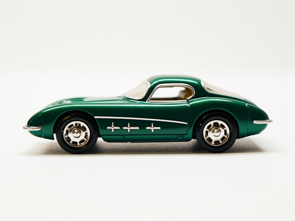 Toy Car 55 Corvette Green 2