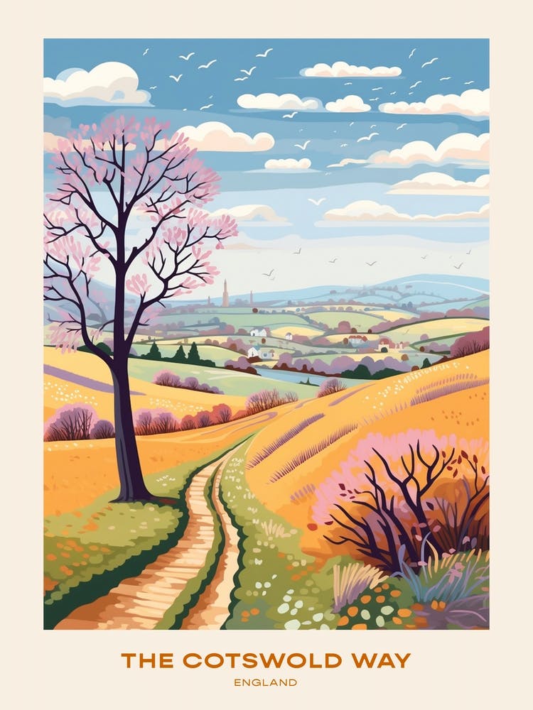 The Cotswold Way England 2 Hike Poster