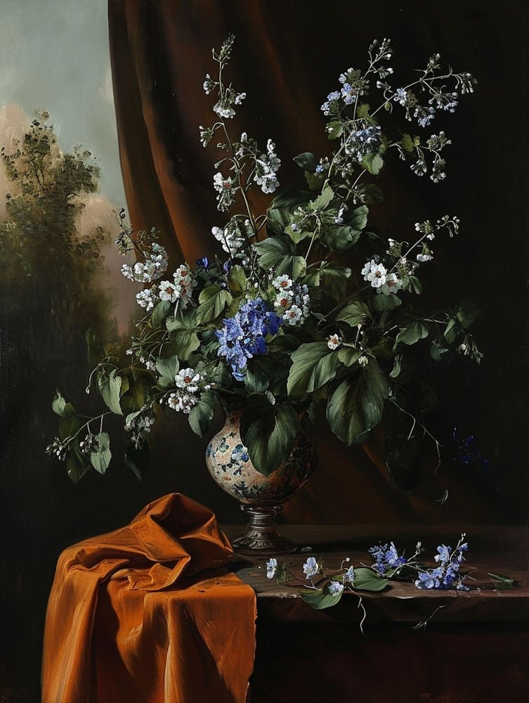 Baroque Floral Still Life Veronica Flower 2