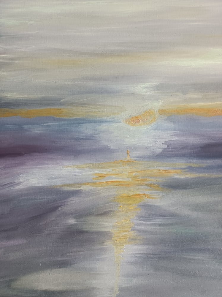 Sunset Over The Water