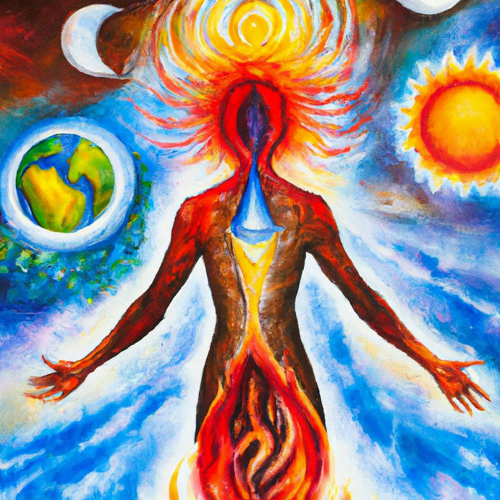 5 Elements Fire Water Air Earth Space