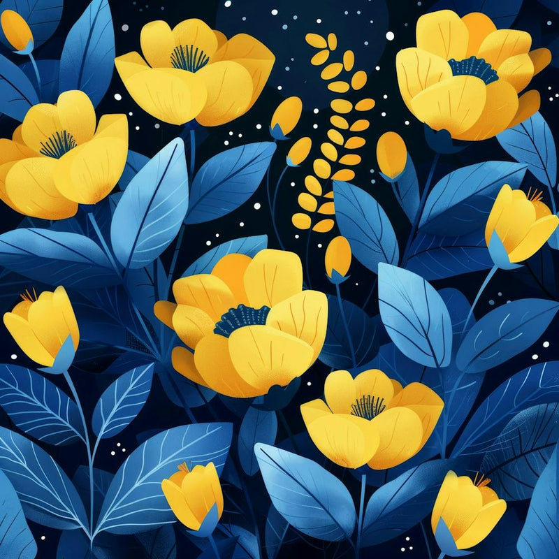 Yellow Flowers Background