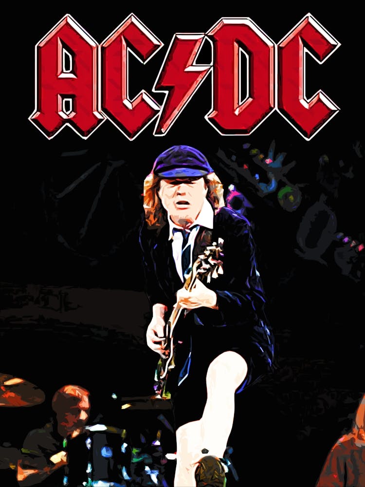 angus young Ac Dc band music 1 Art Print by music soul – Fy!