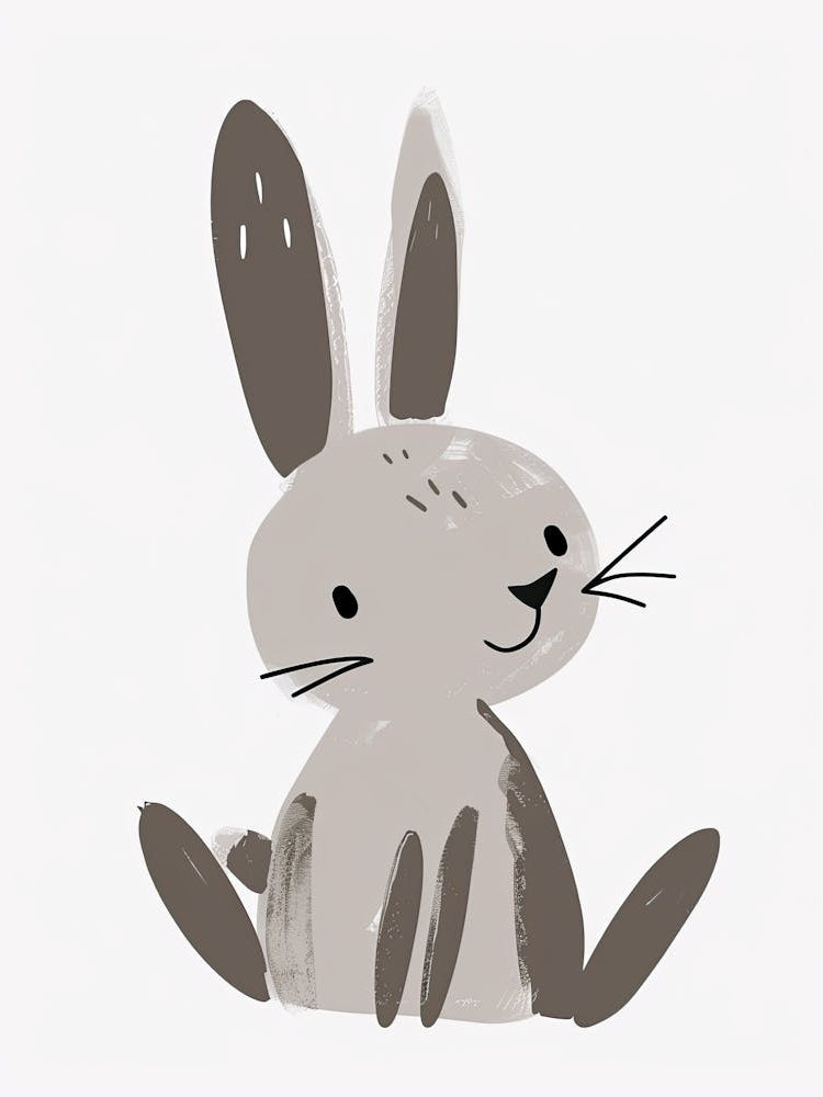 Sweet Bunny Giggles Children Prints & Kids Posters