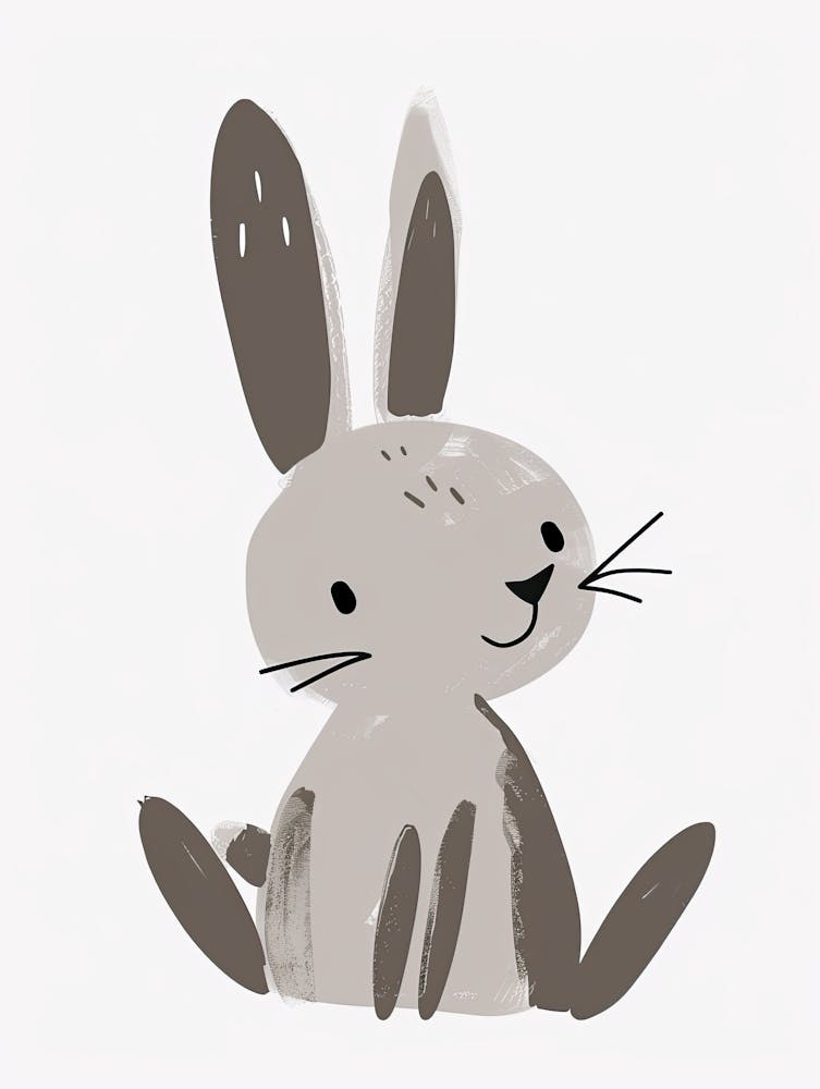 Sweet Bunny Giggles Children Prints & Kids Posters