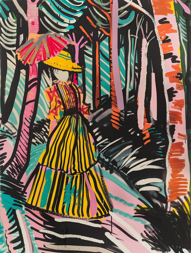 Woman In The Woods