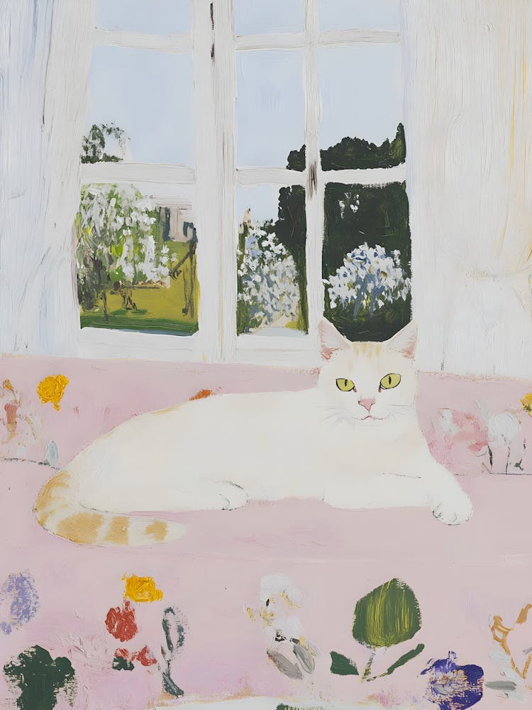 Cat In A Window 3