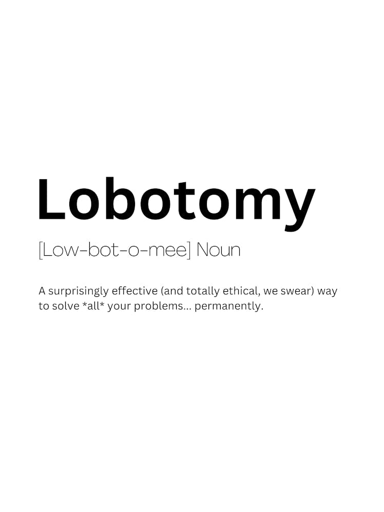 Lobotomy Definition Meaning