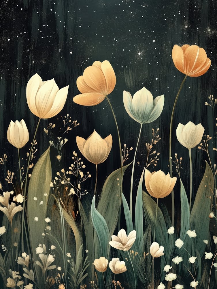 Flowers In The Night Sky 7