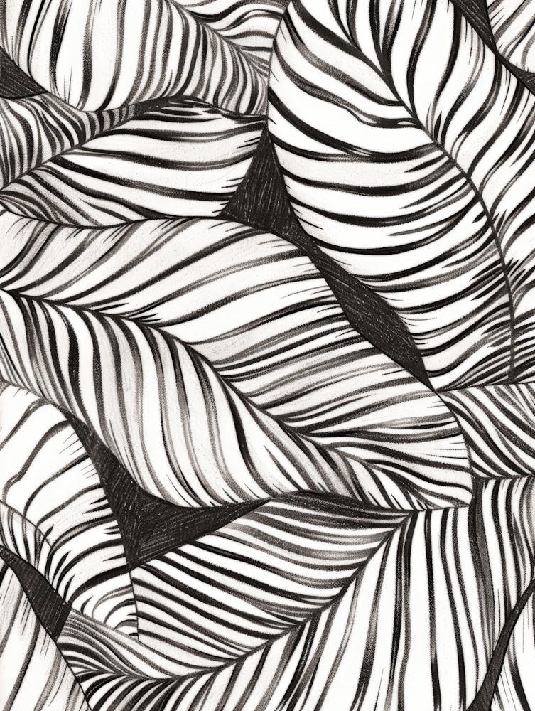Palm Leaves Seamless Pattern